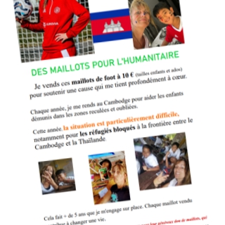 Affiche-Des maillots pour l'humanitaire